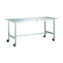 ※法人専用品※トラスコ SW3型オールステンレス作業台 Φ100導電SUS金具車輪付 SW3-1890CD100 1台