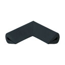 トラスコ(TRUSCO) 安心クッションはさみこみ型コーナー用幅15mmブラック 70 x 60 x 17 mm TAC-154BK 1点