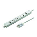 サンワサプライ 医用接地プラグ付き電源タップ TAP-HPM6-3W 1点