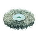 トラスコ(TRUSCO) ホイルブラシ100X10mm穴ステンレス線線径0.3 113 x 112 x 22 mm TB-6353