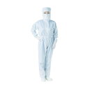 トラスコ 制電糸グリッド仕様フード付つなぎ服ホワイトL 340 x 310 x 20 mm TCOGF-W-L 1点