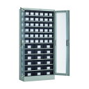 ※法人専用品※トラスコ(TRUSCO) バンラックケース L型 両開キ扉 導電引出小X36個 大X18個 H1790 TD611L-36S18L 1点