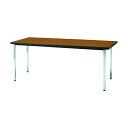 ※法人専用品※トラスコ 会議用テ-ブル 角脚 下棚無シ 1200×750×H700 チーク TDS1275-T 1点
