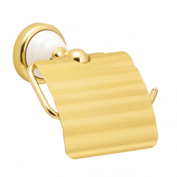 ゴーリキアイランド ペーパーホルダー TPH CE 幅147×土台部分62mm 真鍮クリアー仕上げ 640135 1個