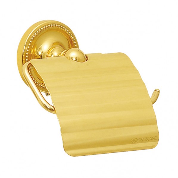 ゴーリキアイランド ペーパーホルダー TPH PB 幅140×高さ128、取付土台部直径72mm 真鍮クリアー仕上げ ..