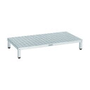 トラスコ 高床式アルミ製ステップ1200X600XH190~220 1200 x 600 x 190 mm TFSH-1260AL 1点