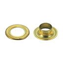 トラスコ 両面ハトメ真鍮10mm200組入 80 x 78 x 102 mm THP-B10 (10MM 200クミイリ) 200組