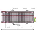 中部コーポレーション 騒音防止用 ボルト固定式細目スチールグレーチング b995×a400×h44mm VG1HBB544-3A 1個