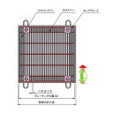 中部コーポレーション ボルト固定式 細目正方形桝用スチールグレーチング b904×a900×h32mm VG1HBBF532-88A 1個