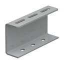 トラスコ 配管支持用チャンネルブラケット100型スチールL200 201 x 100 x 50 mm TKC1-WB020-U (ユニクロメッキ) 1点