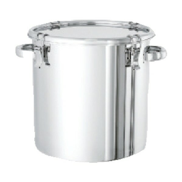 日東 ステンレスタンクテーパー付キャッチクリップ式密閉タンク（フタ付）36L AMT08036