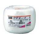 トラスコ PPテープ幅100mmX長さ200m白 148 x 148 x 112 mm TPP-100200 1点