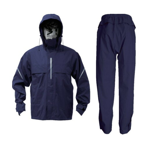 トラスコ(TRUSCO) ベンチレーション(通気口)付レインスーツ ネイビー L 300 x 240 x 50 mm TRW360-55-L 20点 トラスコ(TRUSCO) ベンチレーション(通気口)付レインスーツ ネイビー L 300 x 240 x 50 mm TRW360-55-L 20点