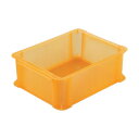 トラスコ スケルトンカラーコンテナスケルコン9L透明オレンジ 360 x 270 x 125 mm TSK-910OR 1点