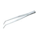 トラスコ ステンレス製ピンセット180mm曲ギザ付 214 x 43 x 14 mm TSP-38 (180MMサキマケ゛) 1点