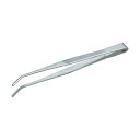 トラスコ ステンレス製ピンセット150mm曲ギザ付 191 x 42 x 13 mm TSP-24 (150MMサキマケ゛) 1点