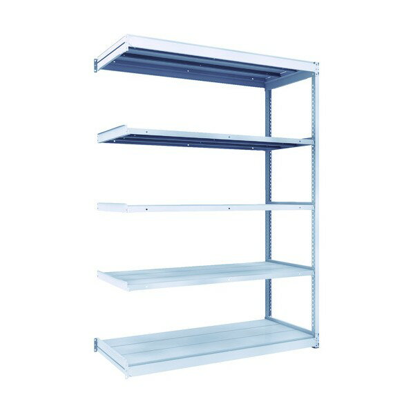 トラスコ TUG型軽中量棚200kg連結 1540X624XH2100 5段 TUG200-75L-5B 1点