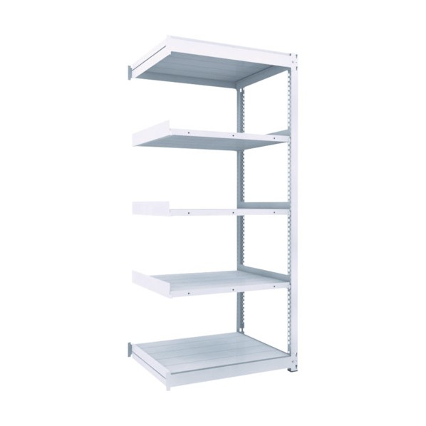 トラスコ TUG型中量棚450kg 連結 5段 TUG450-75J-5B 1個