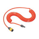 トラスコ ウレタンコイルホース樹脂カップリング付4.0m 225 x 200 x 52 mm TUHJ-5 (4.0M) 1点