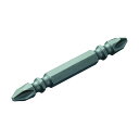 トラスコ 両頭W溝ビット2X65 91 x 80 x 9 mm TWB-2065 10本