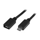 STARTEC.COM社 USBケーブル/データブロック/A-C/1m/充電専用/12W/ブラック USBUBEXT50CM 1本(2)