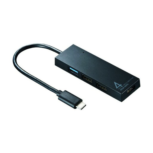 サンワサプライ USBTypeCコンボハブ(4ポート) USB-3TCH7BK 1点 サンワサプライ USBTypeCコンボハブ(4ポート) USB-3TCH7BK 1点