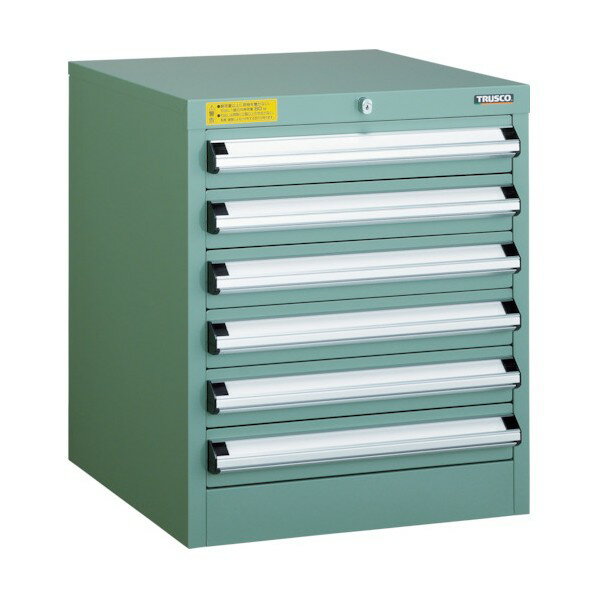トラスコ(TRUSCO) VE5S型キャビネット 500X550XH600 引出6段 VE5S-604 VE5S-604 1個