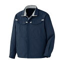 ミドリ安全 ベルデクセルフレックス 男女共用 ブルゾン VE667上 ネイビー×シルバーグレー L VE667UE-L 1点