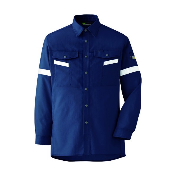 ミドリ安全 ミドリ安全 ベルデクセル帯電防止 反射材仕様 長袖シャツ VES2557上 4L VES2557UE4L 7186 1点