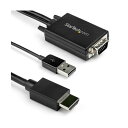 STARTEC.COM社 ディスプレイ変換ケーブル/VGA - HDMI/2m/1080p/USBパワー/BK VGA2HDMM2M 1本