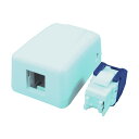 コーニングインターナショナル Cat5e RJ45モジュラージャック露出型アウトレットセット 1ポート VOL-SMB-1TK5 1点