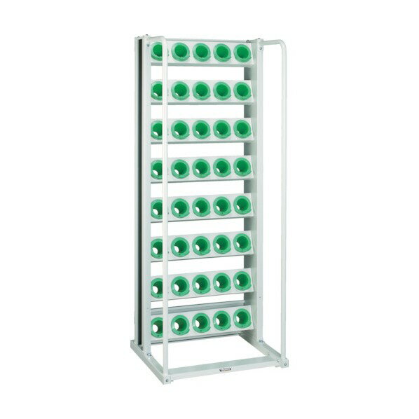 トラスコ ツーリングラック BT・NT50兼用 48個収納 ロック付 W色 VTL-68-AW 1個