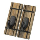 ライフサーブ Coat Hook ブラック 40×70×115mm 2個