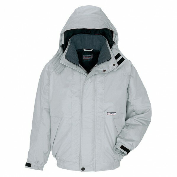 特徴 光電子中綿を使用した防水防寒。 耐水圧2,000mmH2O 透湿度5,000g/m2/24hrs ■特徴・ポイント 透湿防水 耐水圧2,000mmH2O 透湿度5,000g/m?/24hrs シームテープ ●素材/リップストップ ポリエステル100% ●ボタン/金属 ●ファスナー/コイル（スライダー/金属） 仕様 サイズ L カラー 003シルバーグレー 入数 1点 6161