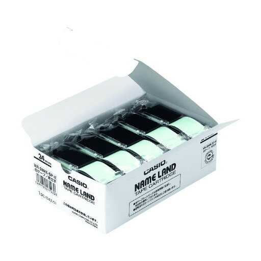 カシオ ネームランド用スタンダードテープ 24mm XR-24WE-5P-E 5個 カシオ ネームランド用スタンダードテープ 24mm XR-24WE-5P-E 5個