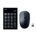 サンワサプライ 静音ワイヤレステンキーマウスセット NT-WL23SETBK 1点