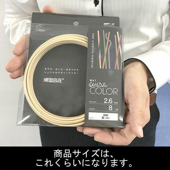 日本化線 カラーワイヤー 頑固自在(なまし鉄線/塩化ビニル) 線径2.0mm×長さ10M 墨 (スミ) 22382082 1巻 2