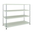 トラスコ(TRUSCO) フェニックスラック 1500X600 4段 W色 PER-4564-W(4)