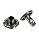 トラスコ(TRUSCO) 大カシメ スチール 黒ニッケルメッキ 9mm 足長8.5mm (ブリスターパック入) P-THP-CBN8.5 30組