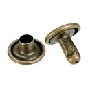トラスコ(TRUSCO) 大カシメ スチール 金ブロンズメッキ 9mm 足長8.5mm (ブリスターパック入) P-THP-CG8.5 30組