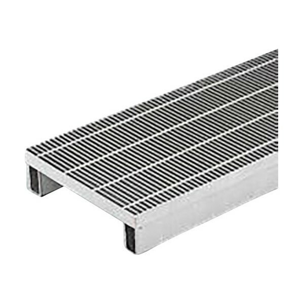 カネソウ スチール製グレーチング 細目プレーンタイプ かさあげ型 JIS型側溝用 QSJ-3619B 1点