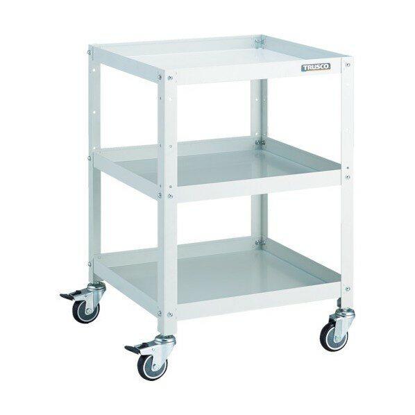 トラスコ ラビットワゴン 500X500 ウレタン車輪 W色 RBW-753U 1