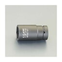エスコ(esco) セミディープインパクトソケット(ピン・リング付 1/2インチDR×10mm12 EA164KE-210 1個