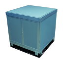 トラスコ スタックカーゴ2面観音扉・2面パネルタイプ 1100X1100XH700 SCP2T2-1170 1セット