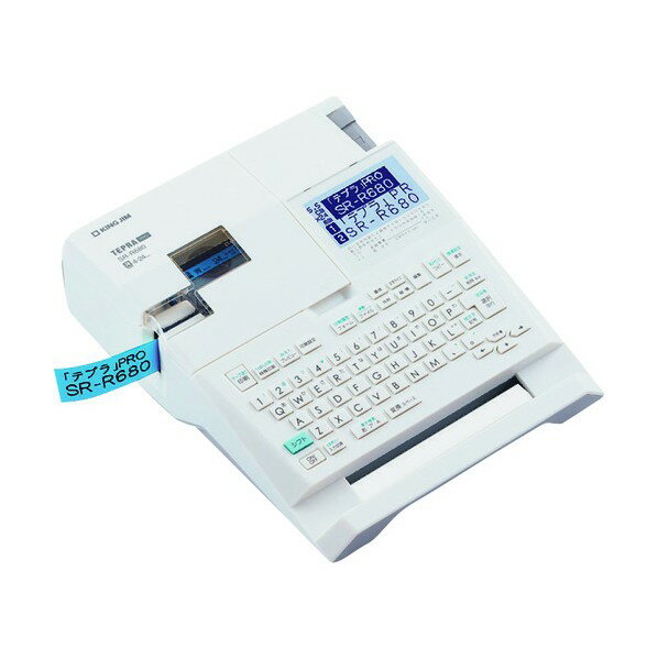 キングジム ラベルプリンター「テプラ」PRO本体 W193XD238XH66mm 白色 SR-R680 1台