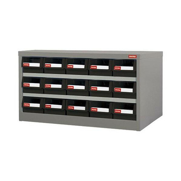 エスコ(esco) 880x400x440mm/5列 3段 パーツキャビネット EA957F-21A 1台【2506DFD_3】