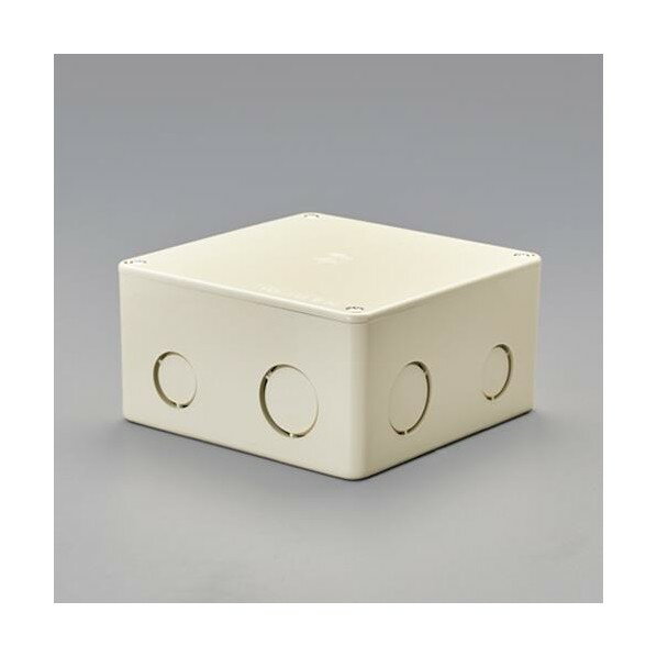 エスコ(esco) 200x200x100mm プルボックス(正方形/ノック付) EA947HC-223 1個