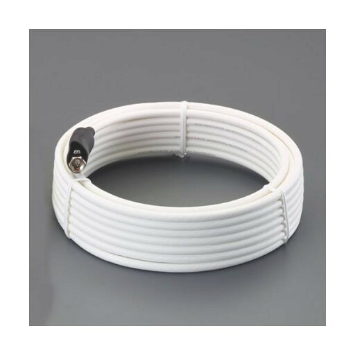 ※法人専用品※エスコ テレビ配線ケーブル(S4CFBAL/プラグ付/15m) EA940PL-107 1巻【2506DFD_3】 ※法人専用品※エスコ テレビ配線ケーブル(S4CFBAL/プラグ付/15m) EA940PL-107 1巻【2506DFD_3】