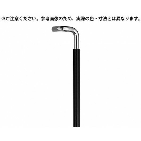 シロクマ 丸棒取手L形 クローム/ウッド 大 NO-254L 1組