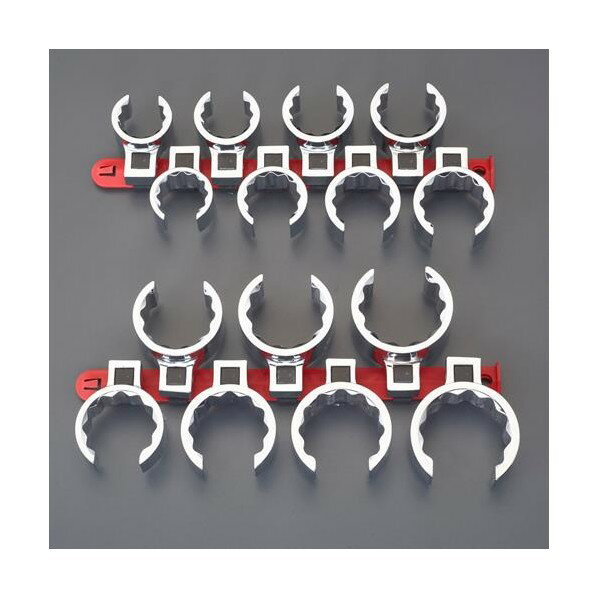 エスコ 1/2DR/15個組 [CROW FOOT]スパナセット EA617AV-100 1ST